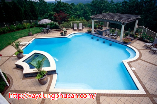 Nhận xây dựng thi công lắp đặt bể bơi hồ bơi tại Thái Bình