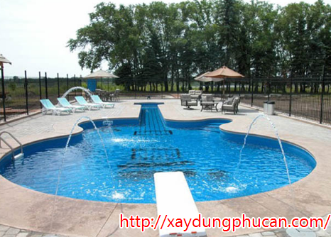 Nhận xây dựng thi công lắp đặt bể bơi hồ bơi tại Thanh Hóa
