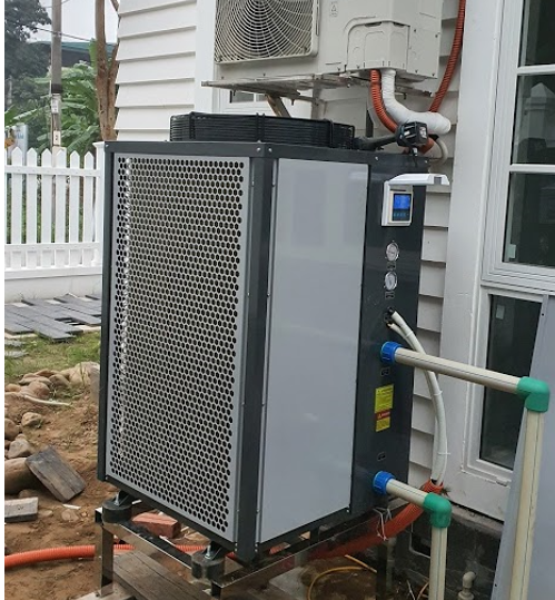 Thi công lắp đặt máy nước nóng bể bơi tại Phú Thọ