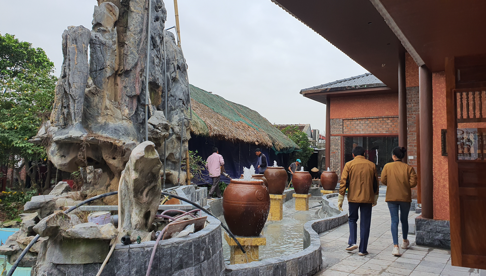 Thi công đài phun nước tạ Nam ĐỊnh